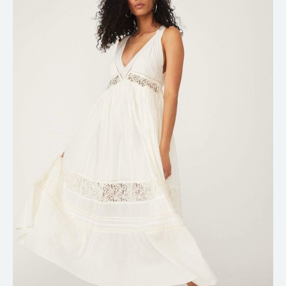 Free People Clara Lace Maxi Dress